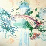 Rote Brücke ( Berlin Schlosspark Charlottenburg)
Oil on canvas 100x120